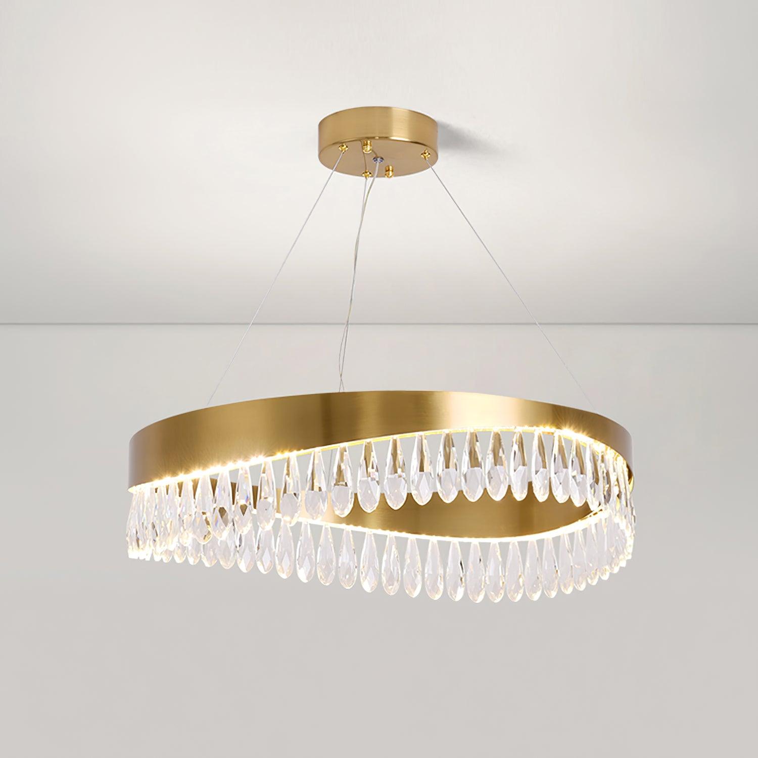 crystal-sticks-chandelier-anzaz-Copper plated+Clear-5