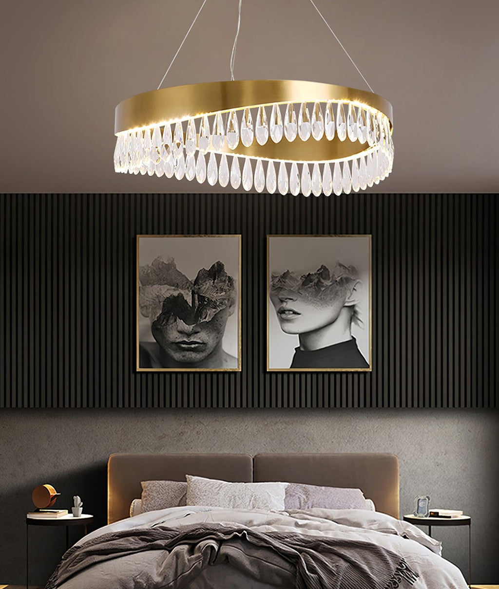 crystal-sticks-chandelier-anzaz-Copper plated+Clear-6