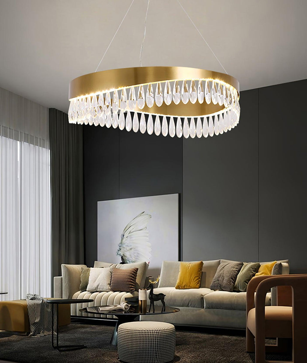 crystal-sticks-chandelier-anzaz-Copper plated+Clear-7