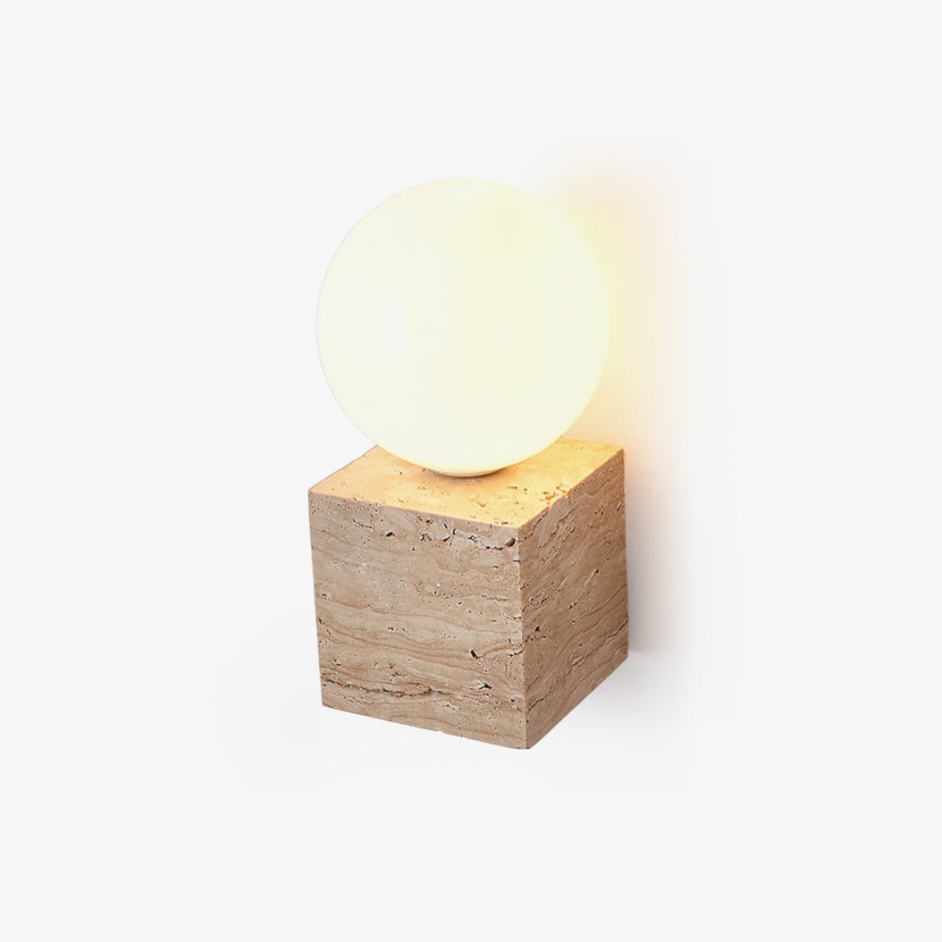 cube-stone-wall-lamp-anzaz-Yellow Travertine & White-1