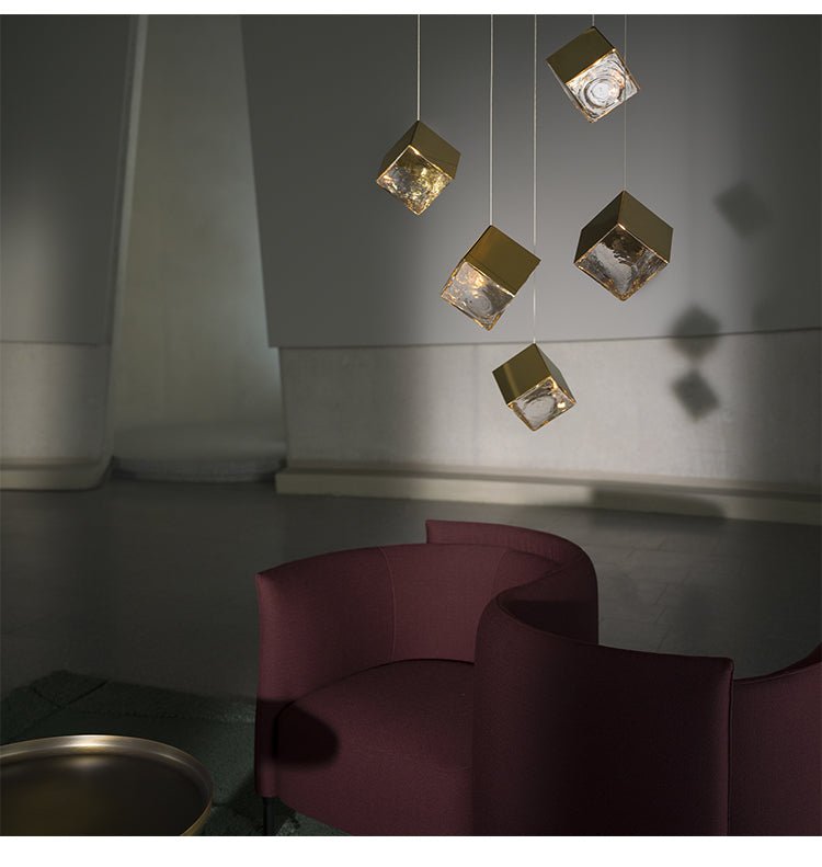 cubic-luster-cascade-chandelier-anzaz-Gold & Clear-10