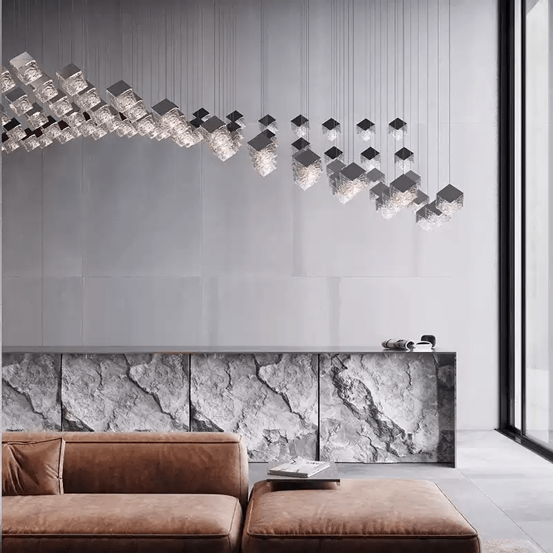cubic-luster-cascade-chandelier-anzaz-Gold & Clear-13