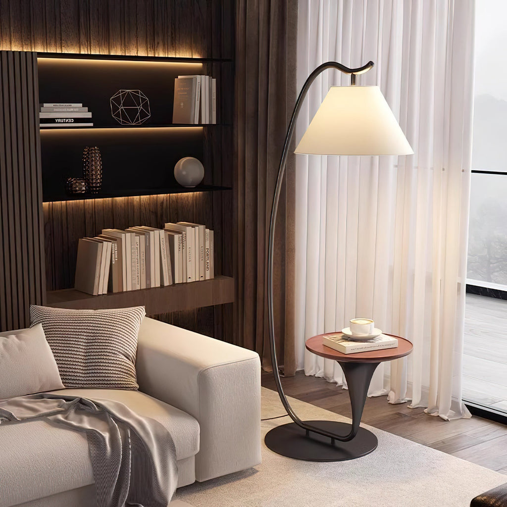 curvature-floor-lamp-anzaz-Black & Wood Color Pallet-5