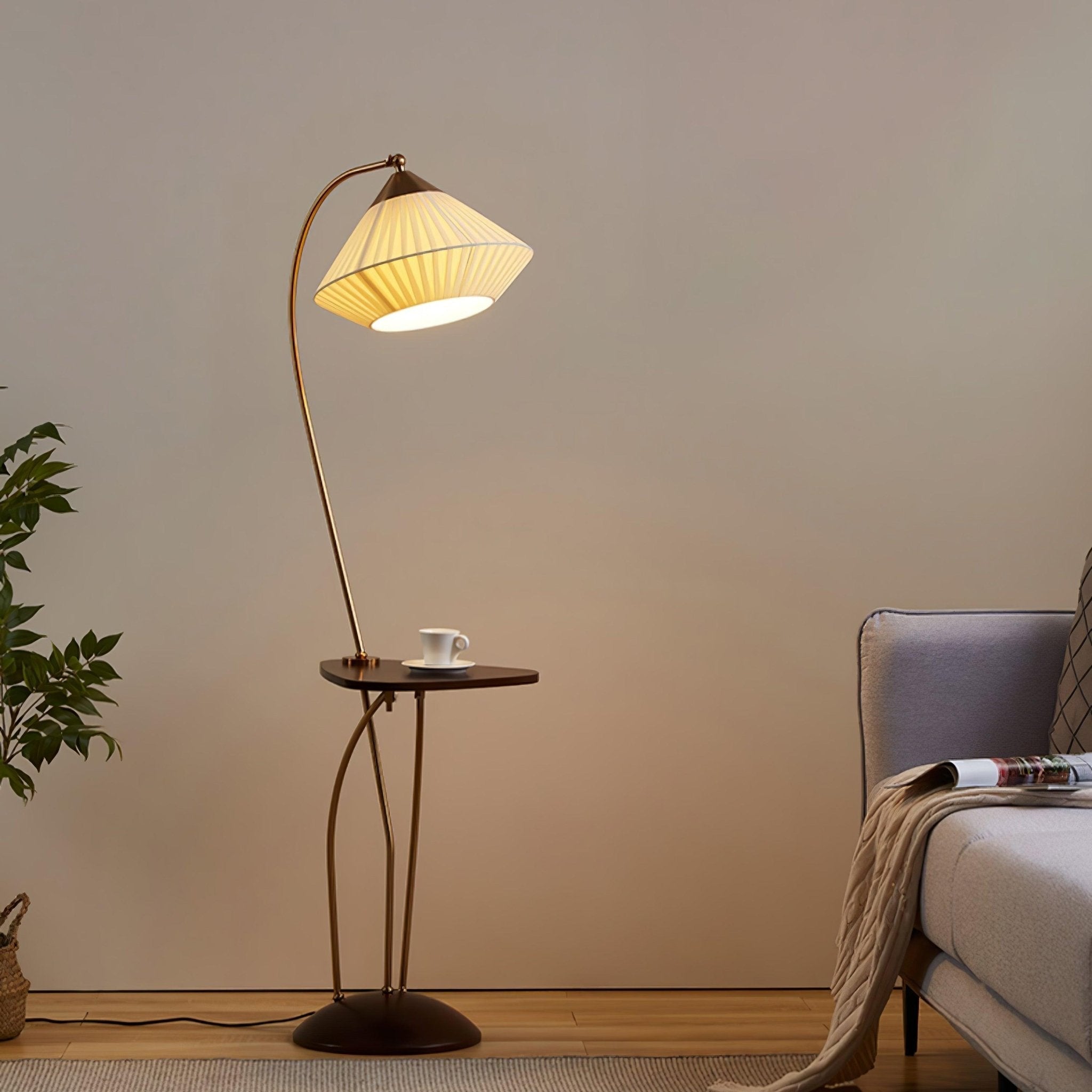 curve-with-table-floor-lamp-anzaz-Brass & Walnut & Beige-3