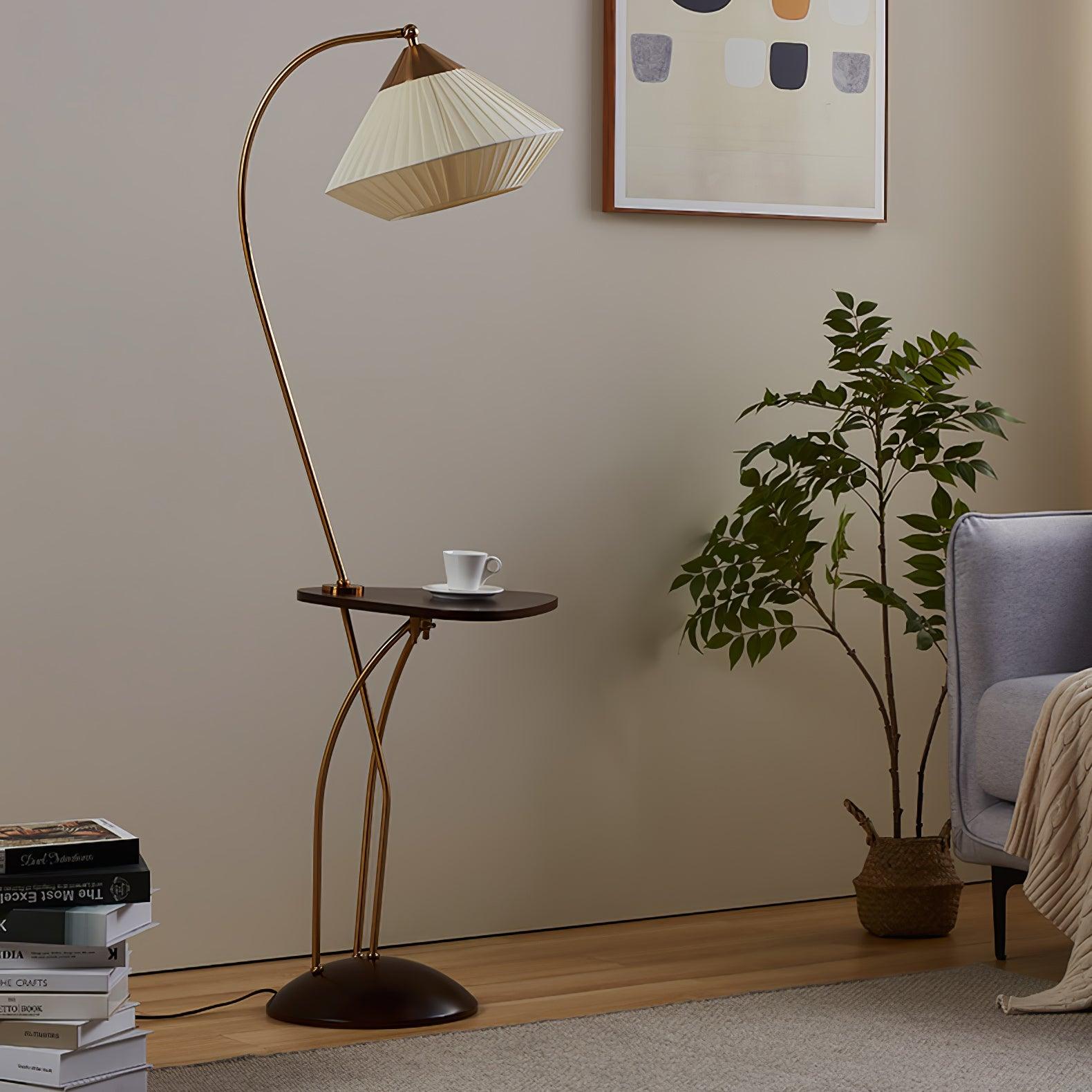 curve-with-table-floor-lamp-anzaz-Brass & Walnut & Beige-4