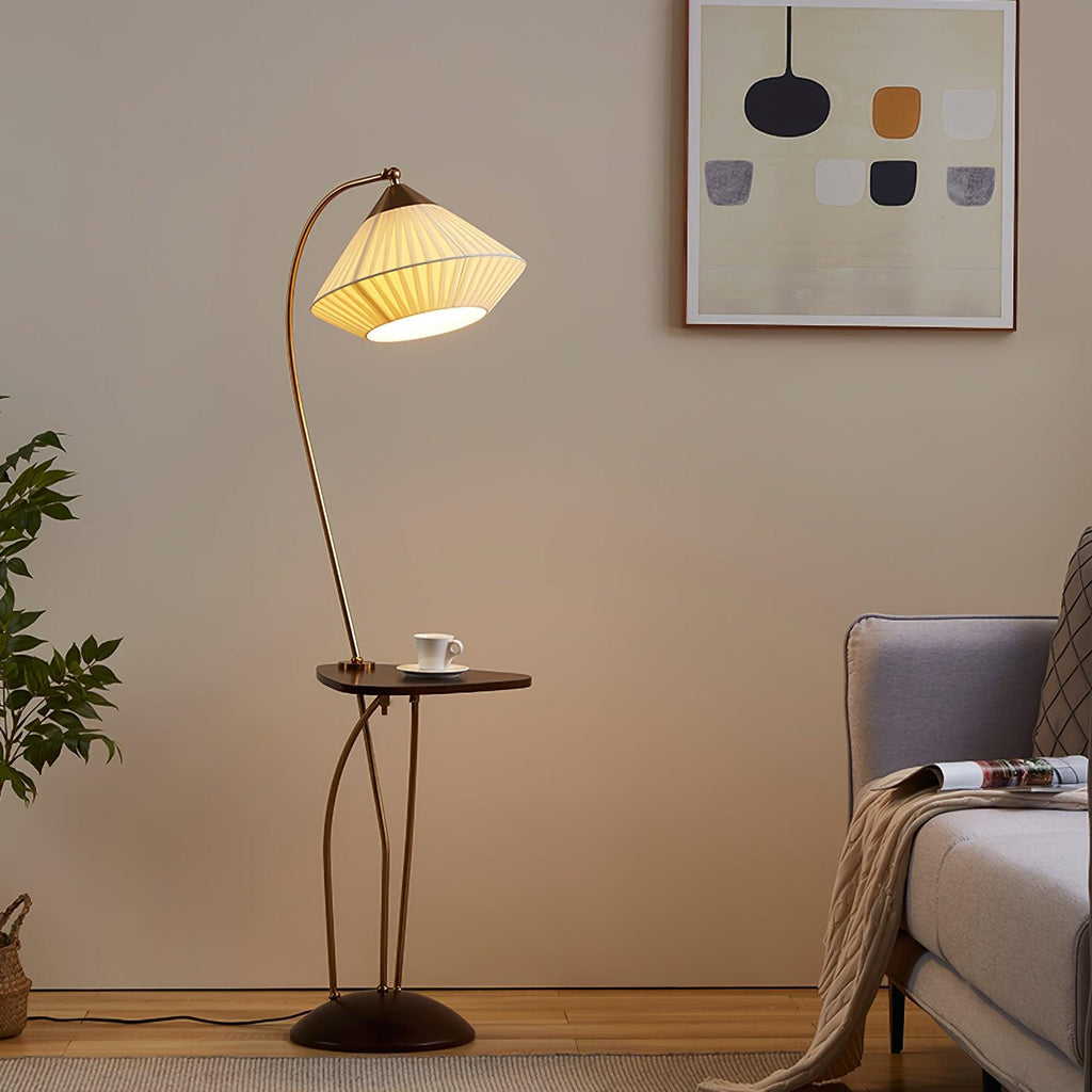curve-with-table-floor-lamp-anzaz-Brass & Walnut & Beige-2