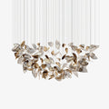 customize-shake-leaves-chandelier-anzaz-Gold & Clear-1