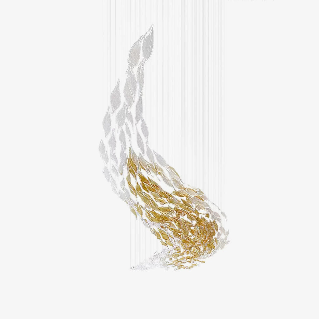 customize-swaying-leaves-chandelier-anzaz-Yellow & Clear-1