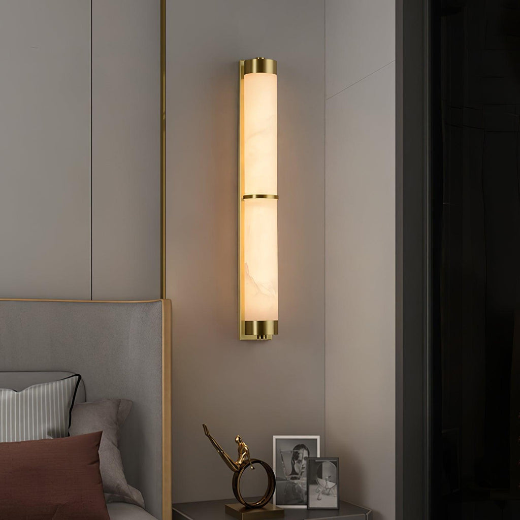 cylindra-alabaster-brass-wall-light-anzaz-Brass & White-2