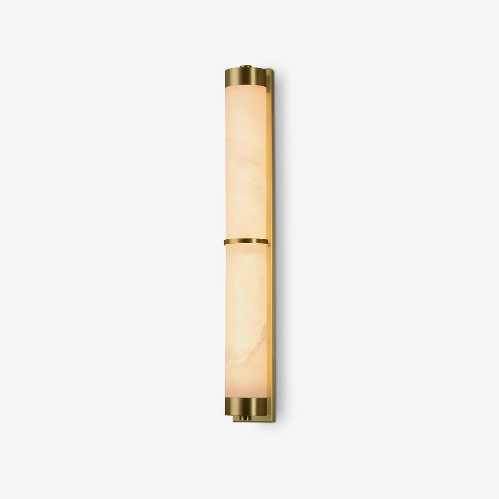 cylindra-alabaster-brass-wall-light-anzaz-Brass & White-1
