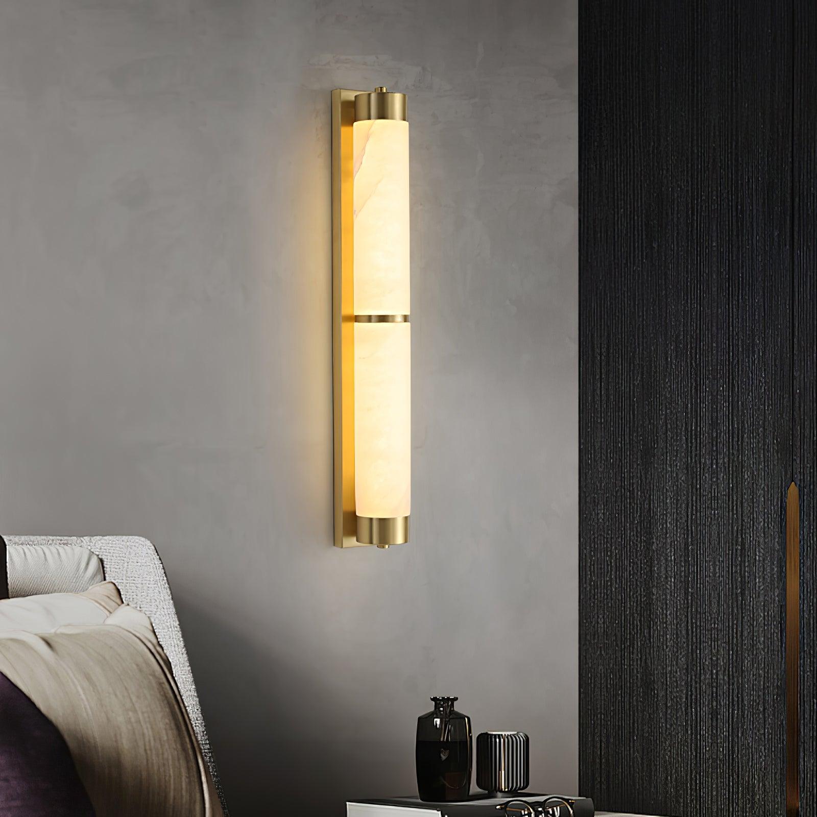cylindra-alabaster-brass-wall-light-anzaz-Brass & White-6