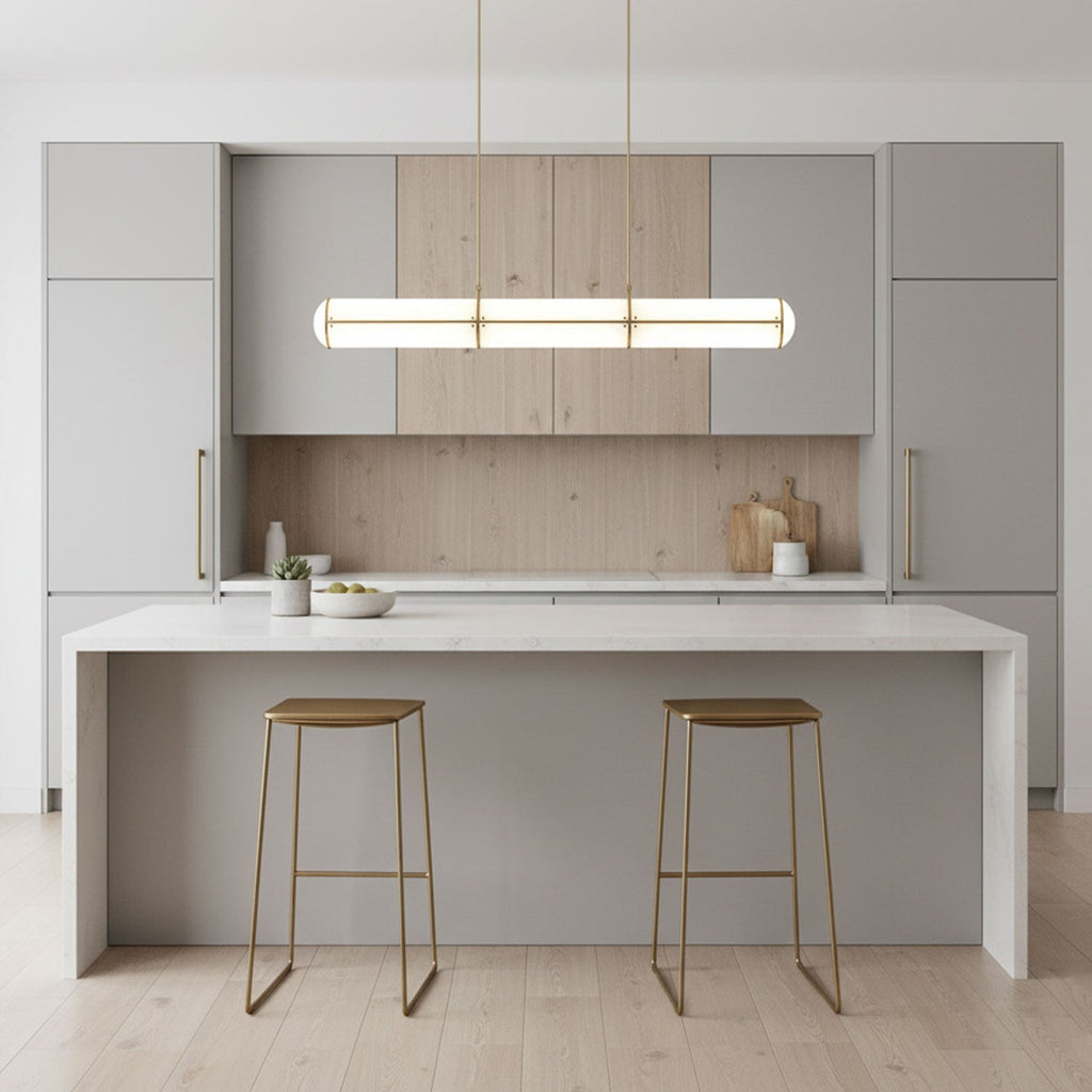 endless-straight-pendant-light-anzaz-Gold & White-2