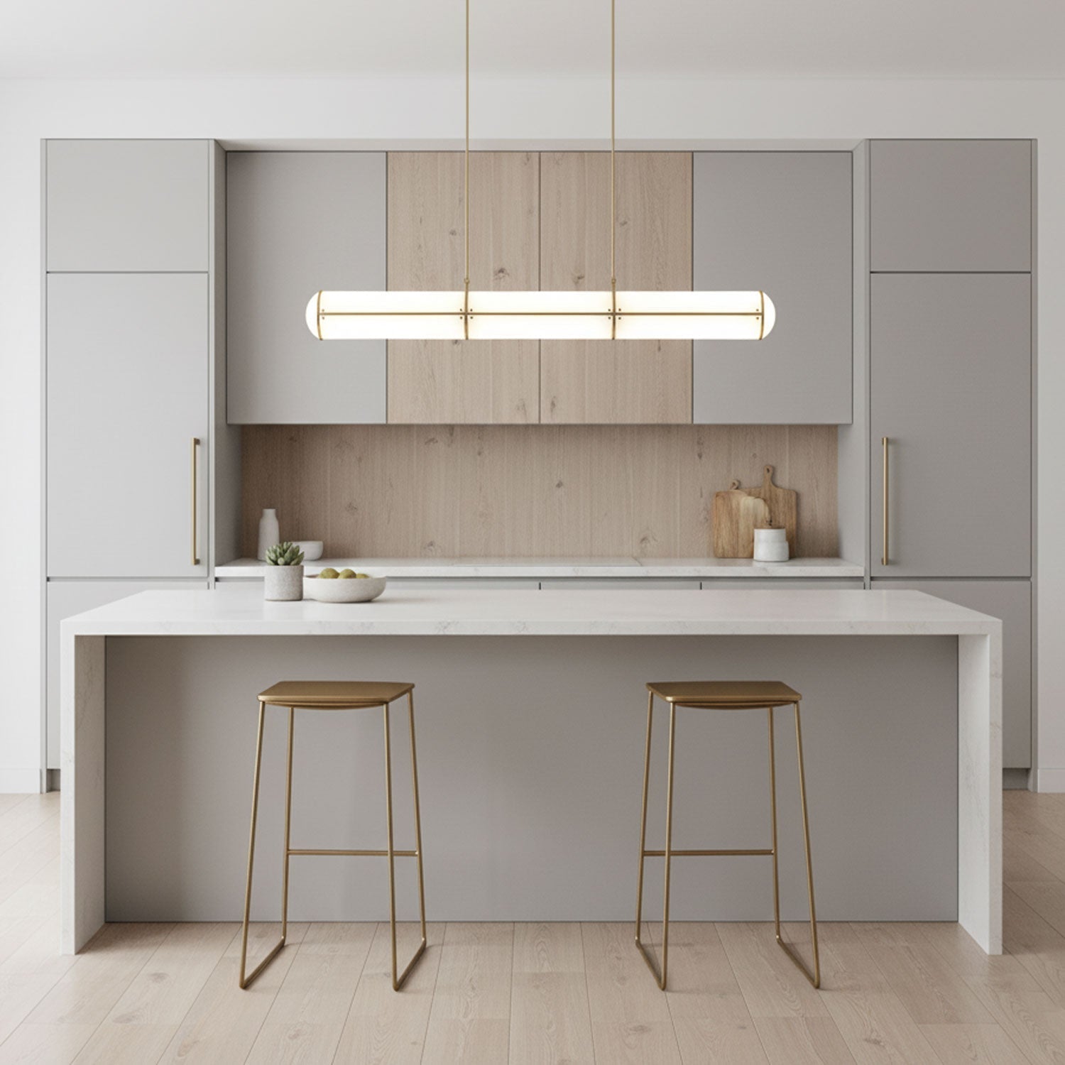 endless-straight-pendant-light-anzaz-Gold & White-2