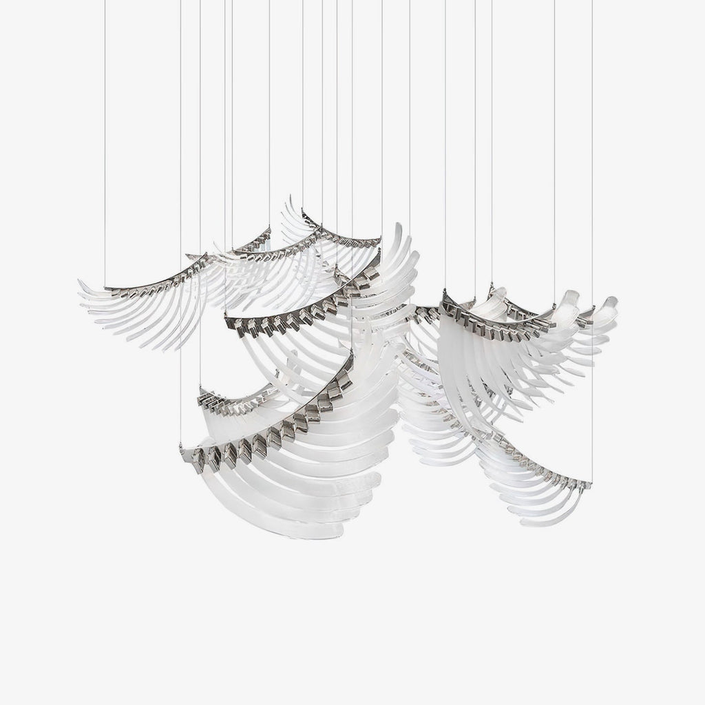 bird-feather-wings-chandelier-anzaz-Silver & White-1