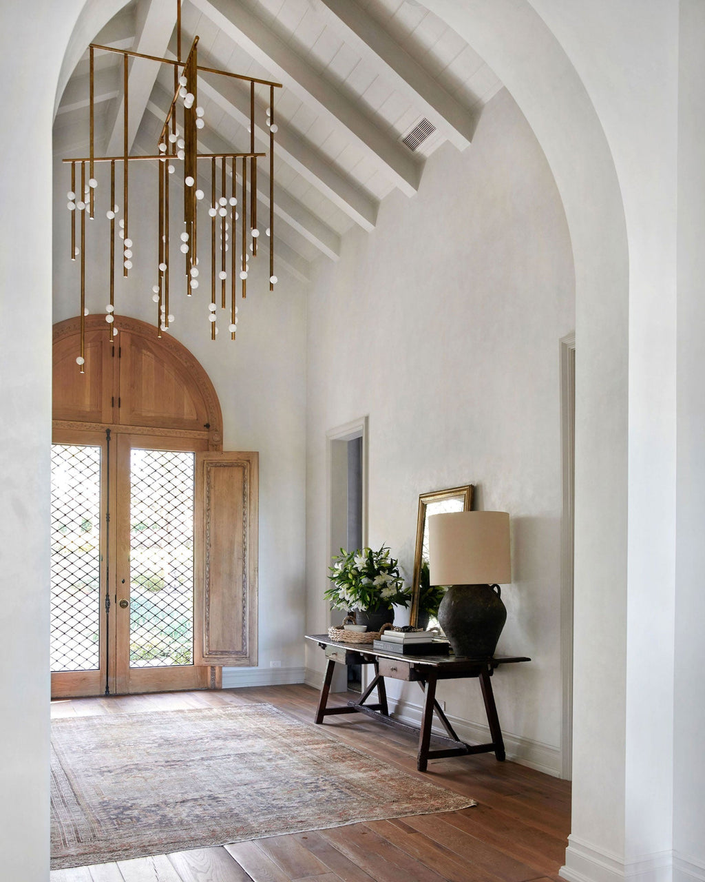 brass-glass-drop-chandelier-anzaz-Nickel & White-23
