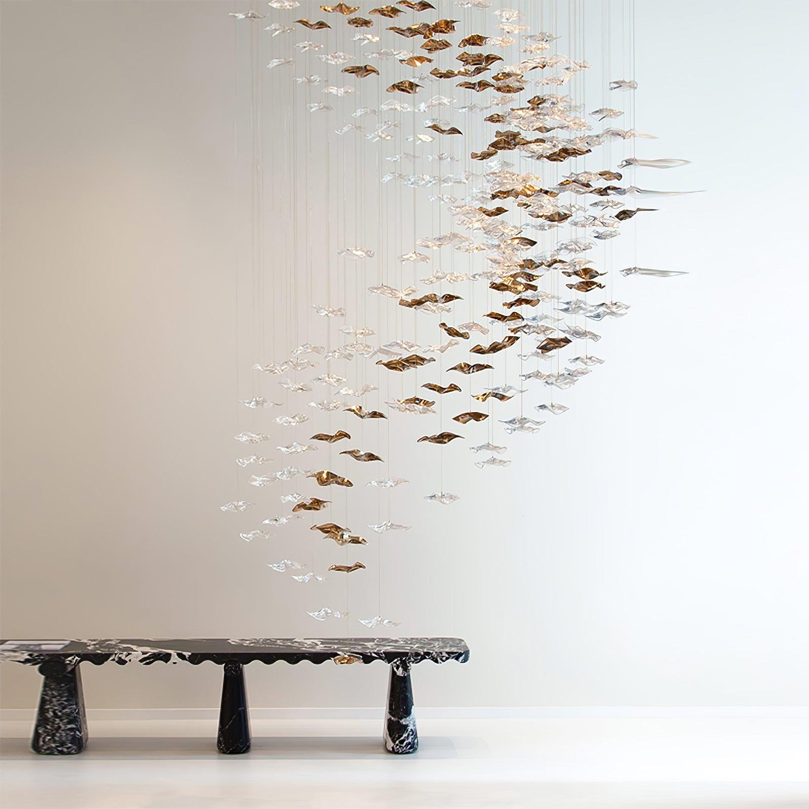 diy-sand-sea-chandelier-anzaz-Clear & Gold-7
