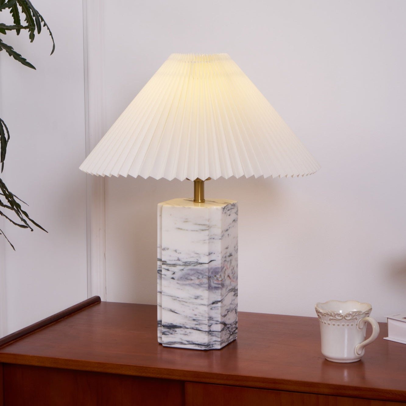 bianca-marble-table-lamp-anzaz-White Lampshade & White Marble-3