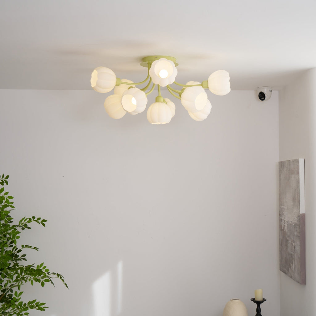 pumpkin-matcha-ceiling-lamp-anzaz-Matcha & White glass-3