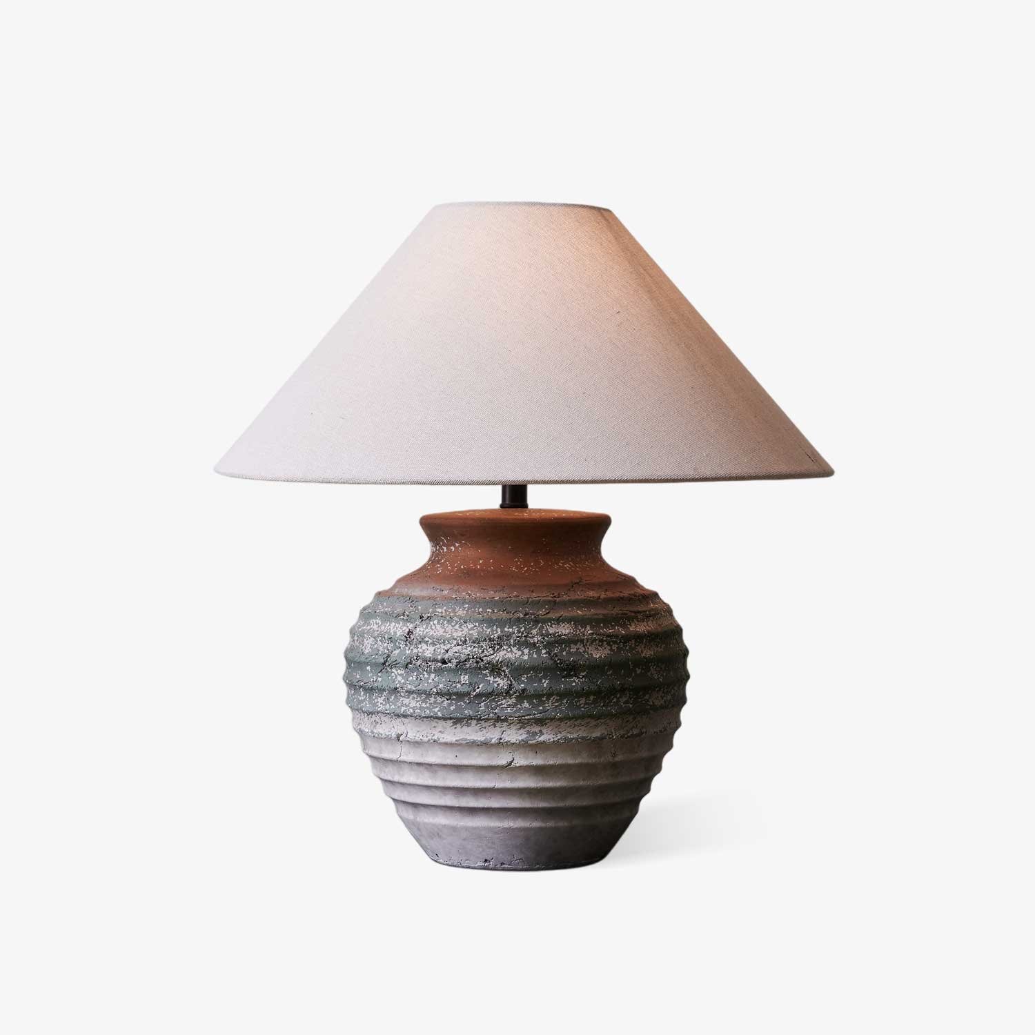 volca-gradient-clay-table-lamp-anzaz-Terracotta & Beige-1