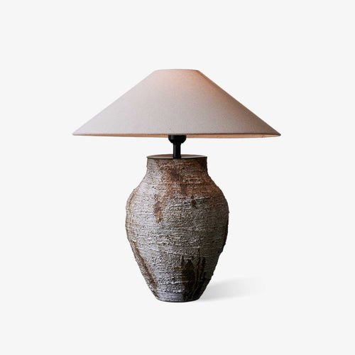 arden-textured-clay-table-lamp-anzaz-Terracotta & Beige-1