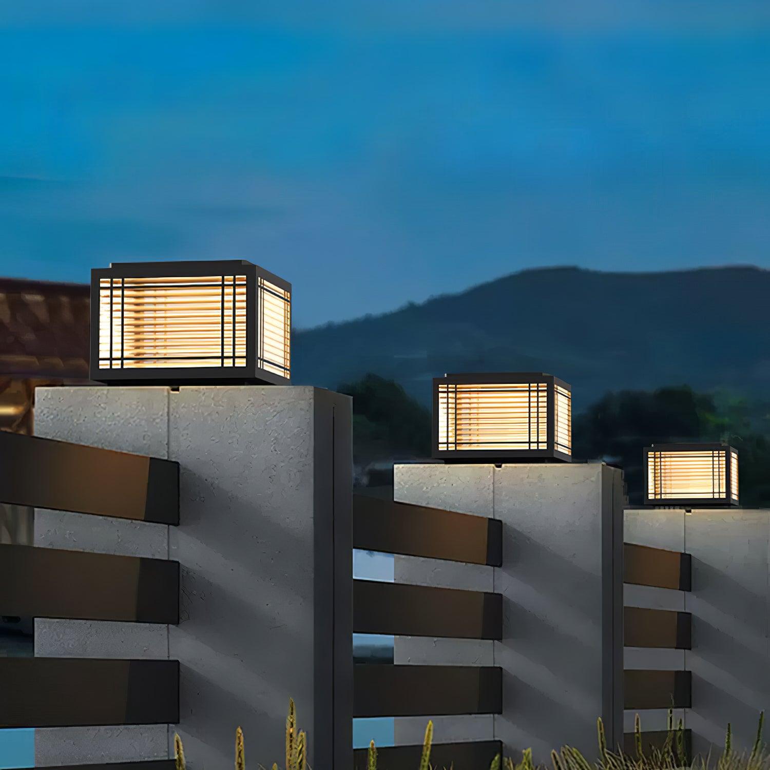 deck-solar-outdoor-post-light-anzaz-Model A: Wired Version & DC 24V (E27 bulb)-3
