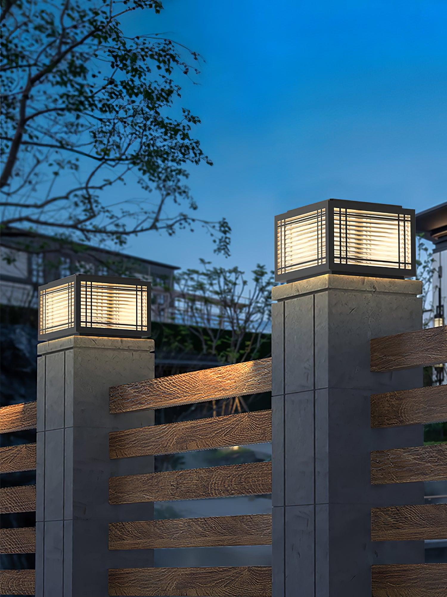 deck-solar-outdoor-post-light-anzaz-Model A: Wired Version & AC 85-265V (E27 bulb)-9