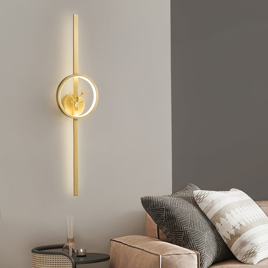deer-brass-wall-lamp-anzaz-Black & Three-Color Changing Light-4