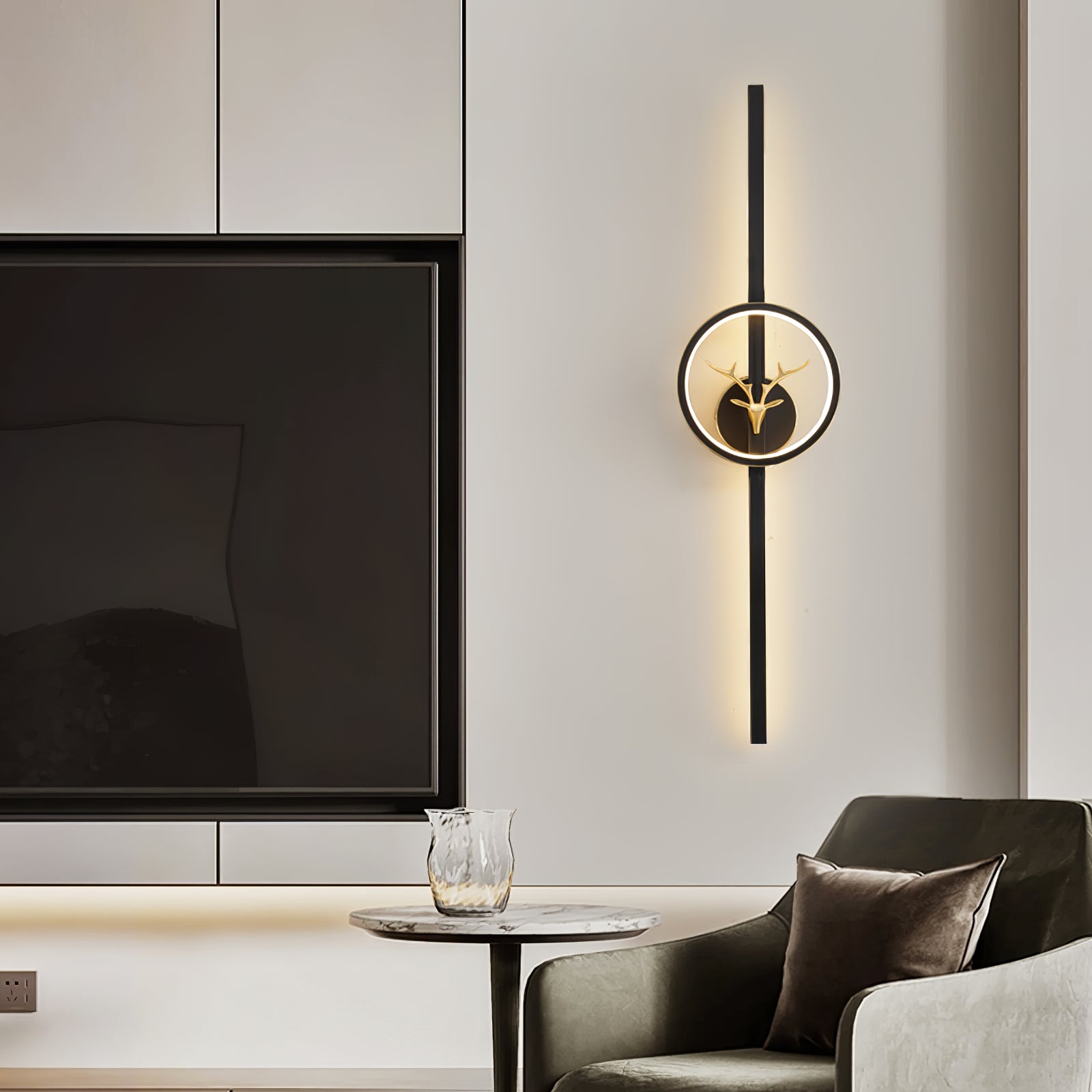 deer-brass-wall-lamp-anzaz-Brass & Three-Color Changing Light-5