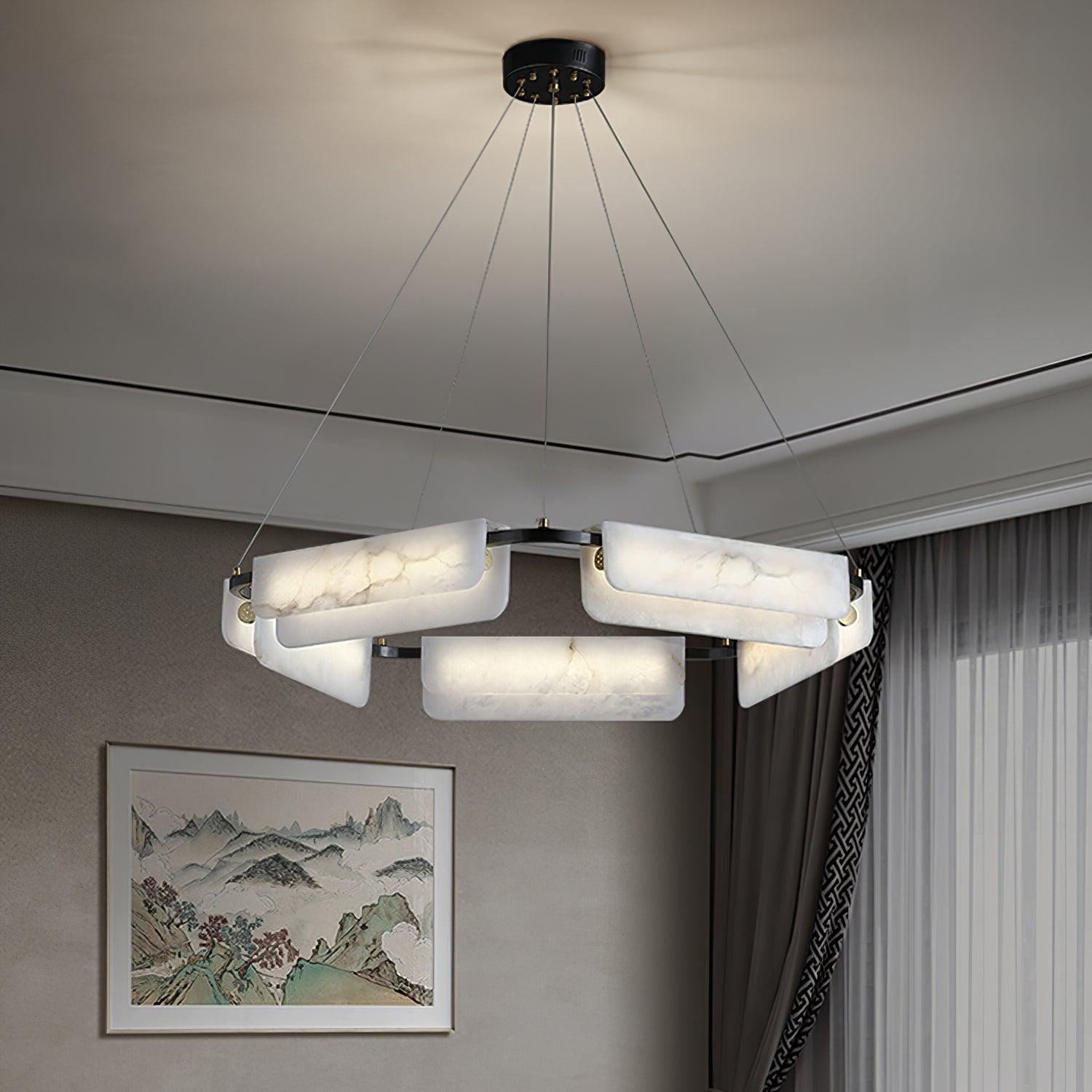 delia-alabaster-chandelier-anzaz-Black & White Alabaster-2