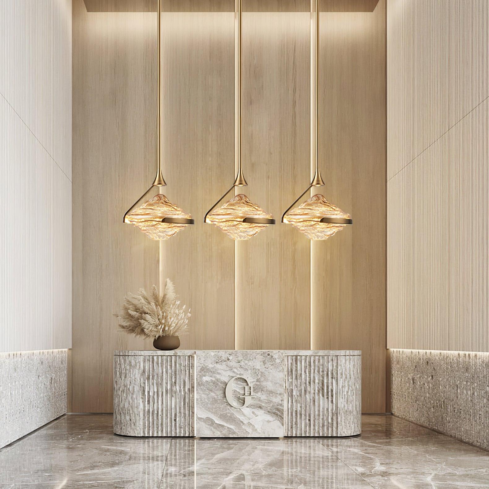 diamond-crystal-pendant-lamp-anzaz-Amber & Gold-5