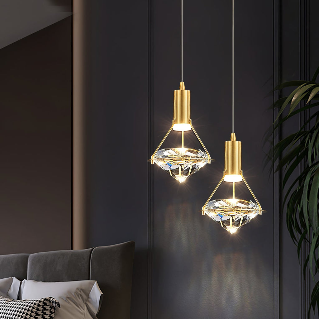 diamond-pendant-lamp-anzaz-Brass & Clear-4