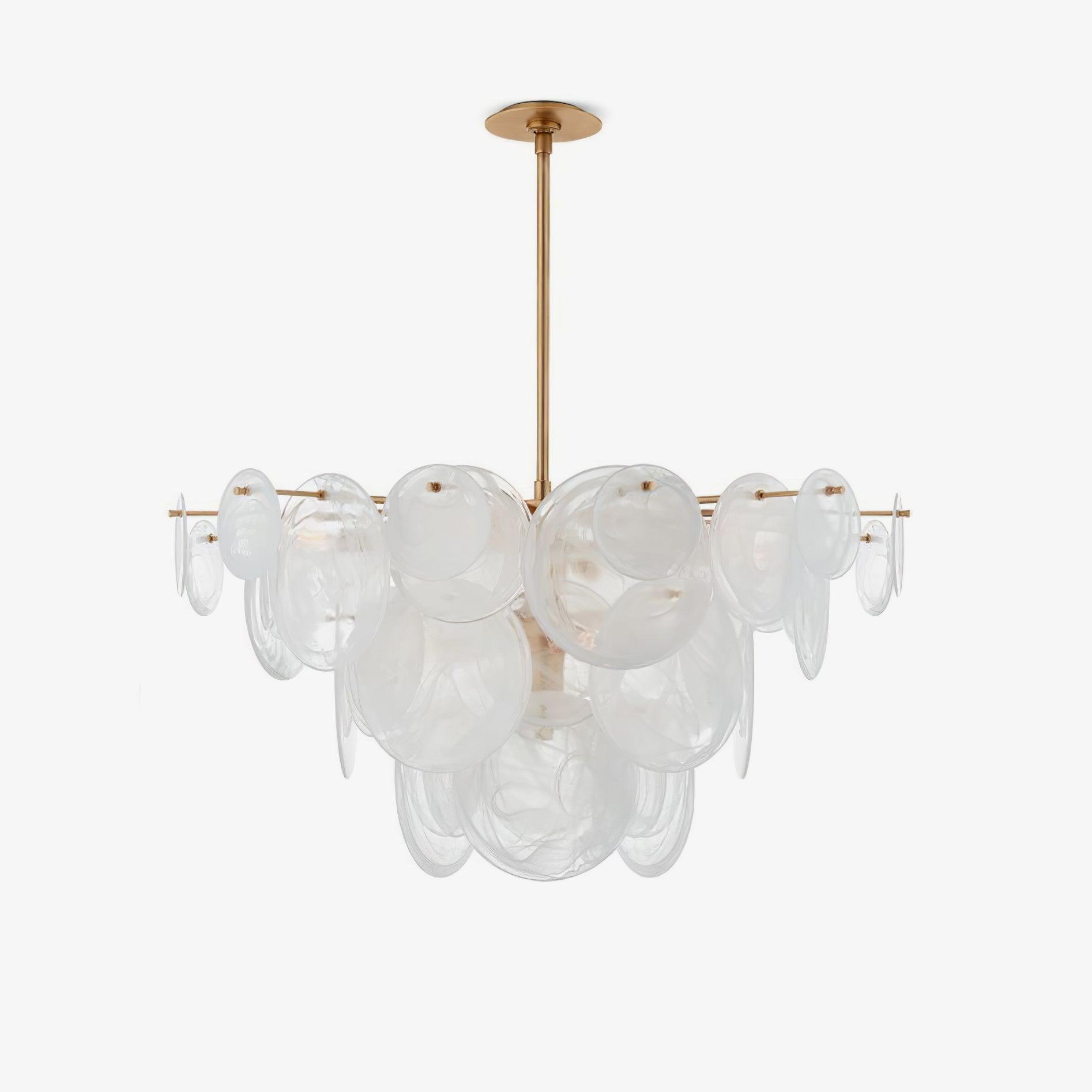 brass-discs-cascading-chandelier-anzaz-Brass & White-1