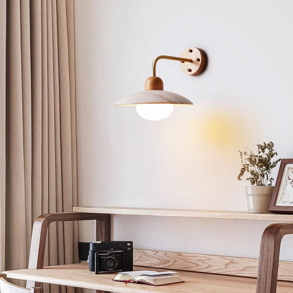 dome-arm-wall-lamp-anzaz-Black & Yellow Travertine-2