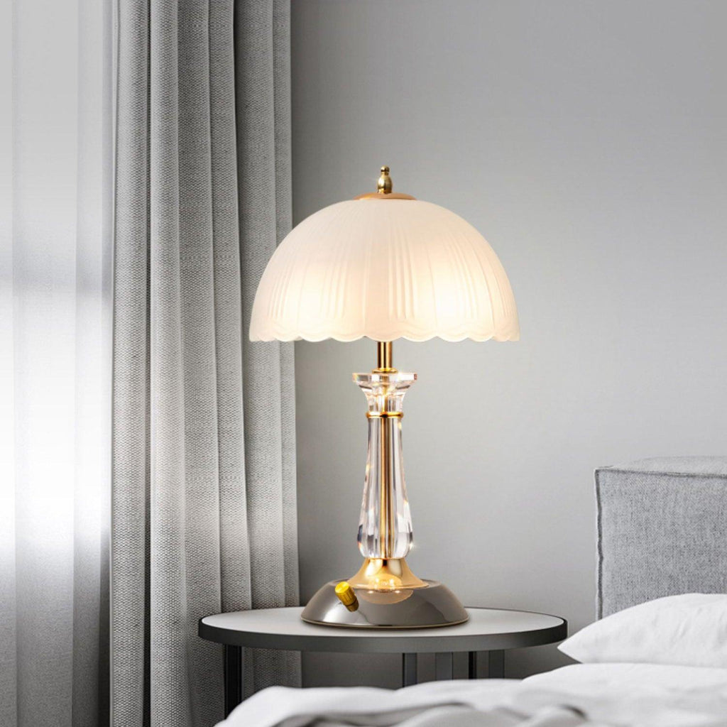 domed-glass-table-light-anzaz-Black & Gold & Frosted white-3