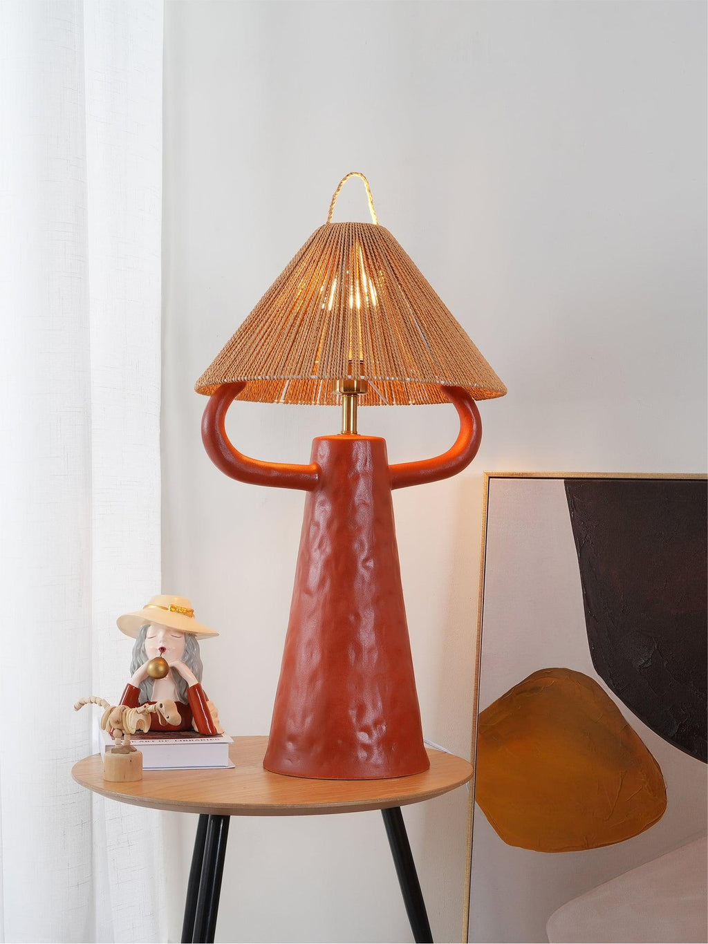 horns_ceramic_table_lamp-anzaz-Terra cotta-5