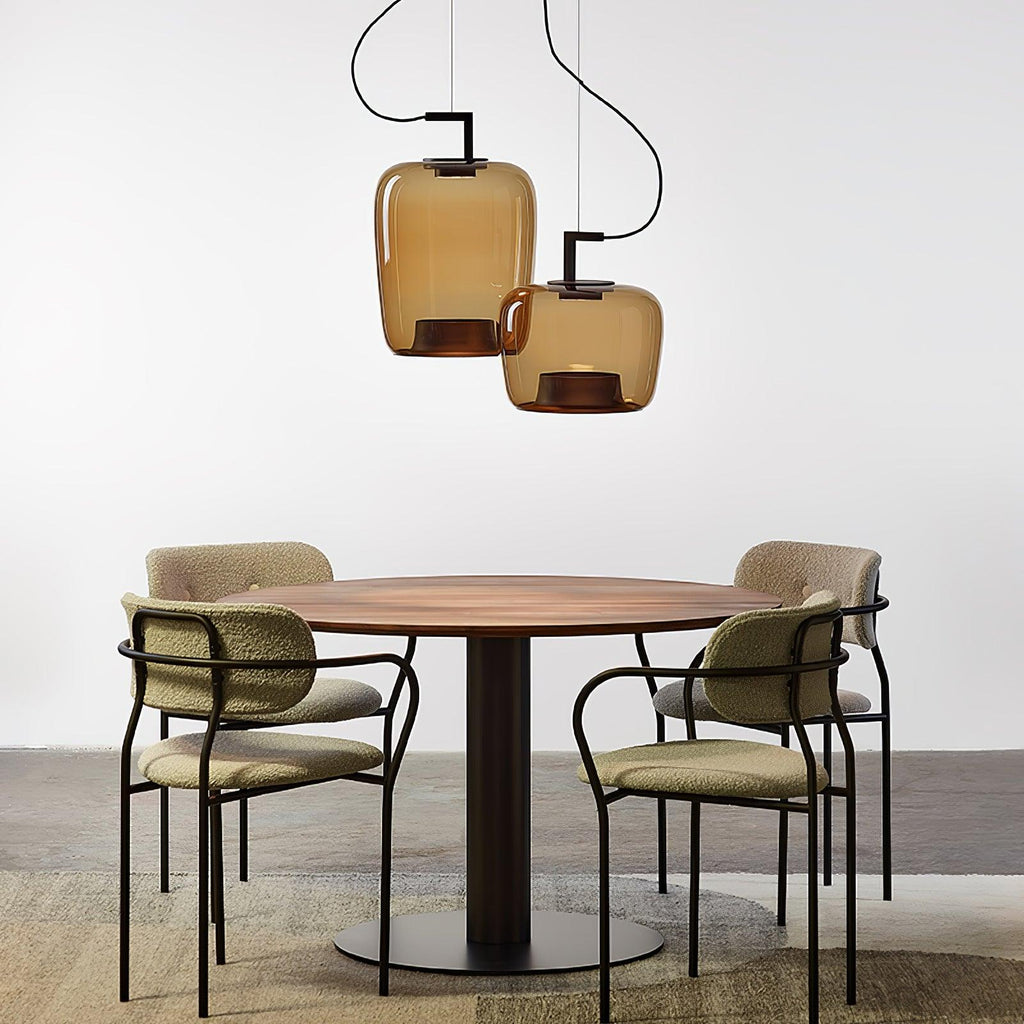 doppelte-pendant-lamp-anzaz-Black & Clear-2