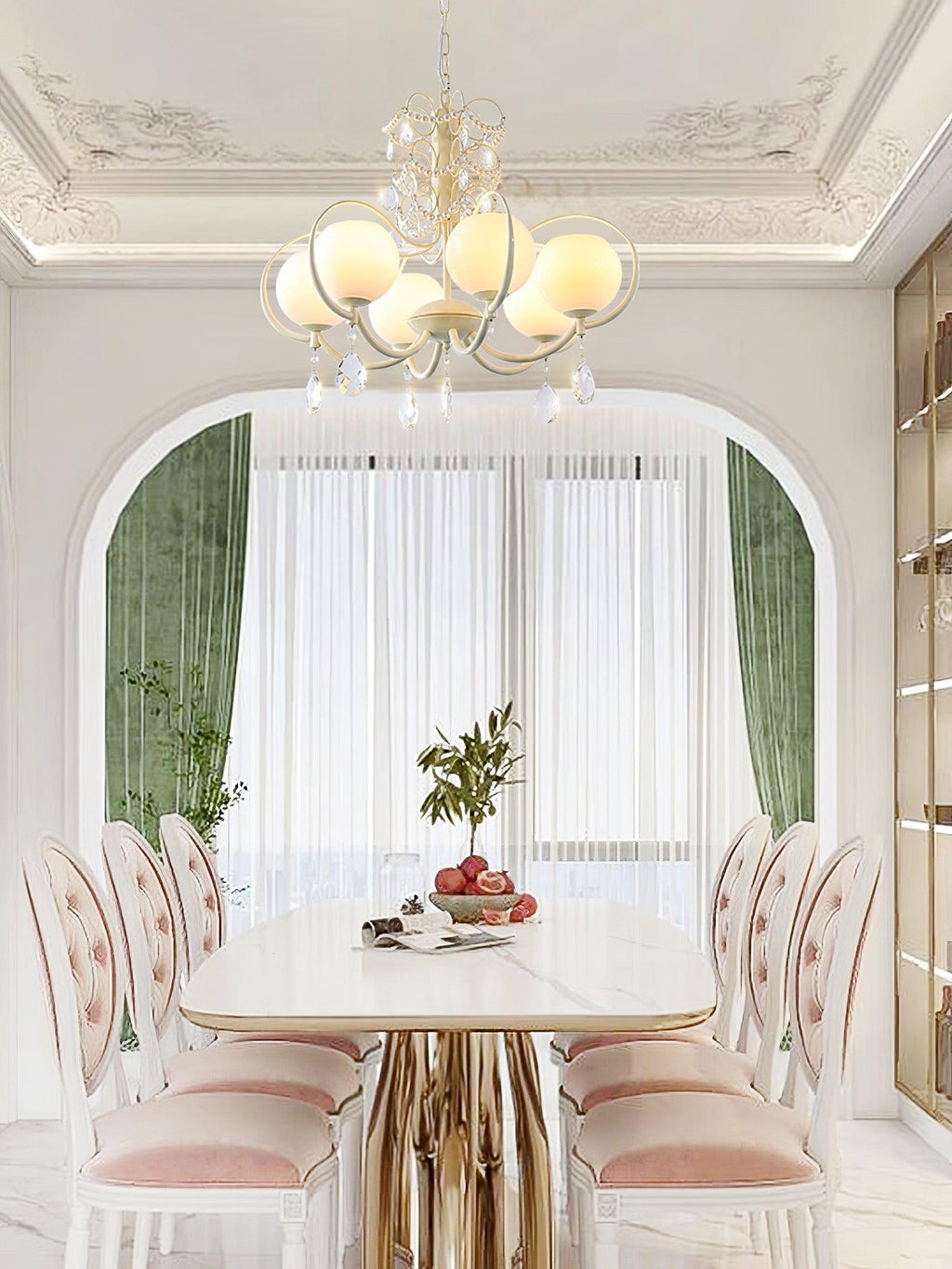 doria-crystal-chandelier-anzaz-White & White glass-4