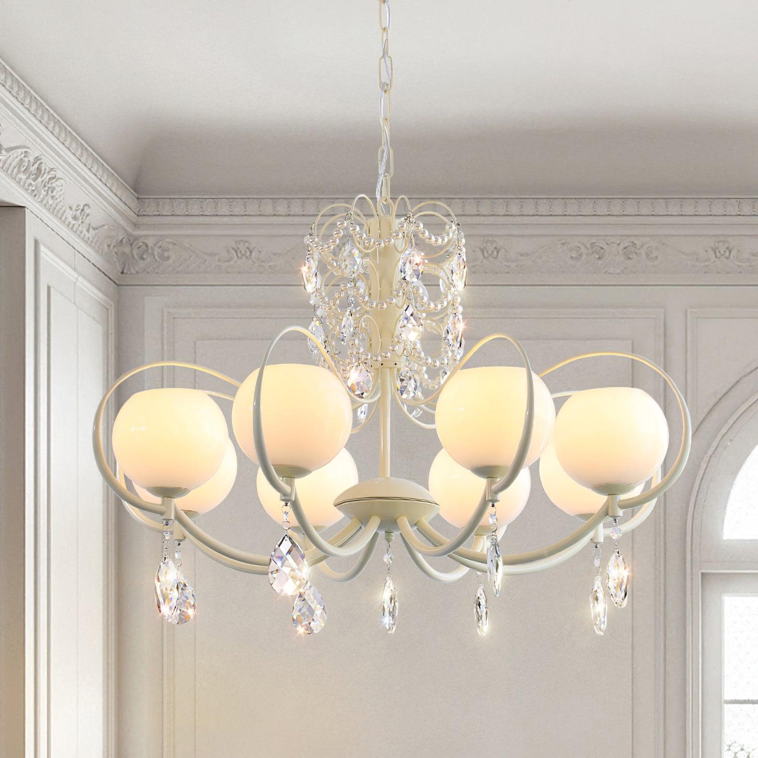 doria-crystal-chandelier-anzaz-White & White glass-6