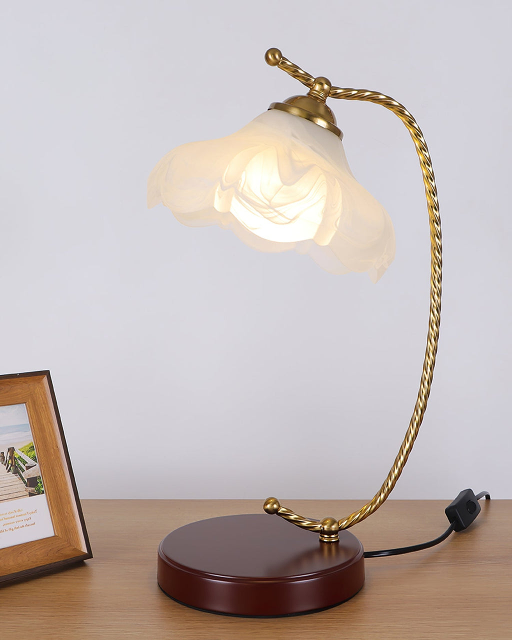 dotty-table-lamp-anzaz-Model A Beige & Walnut color-3