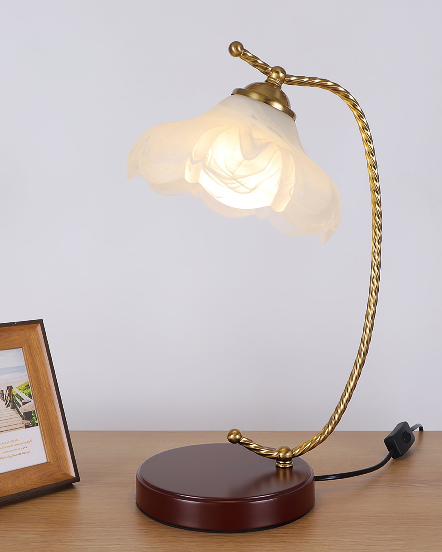 dotty-table-lamp-anzaz-Model A Beige & Walnut color-3