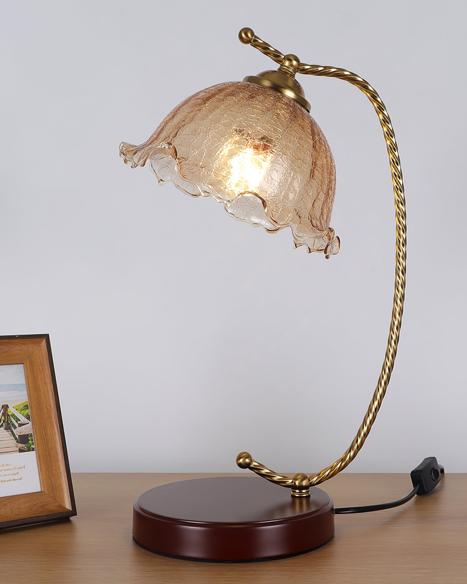 dotty-table-lamp-anzaz-Model A Beige & Walnut color-4