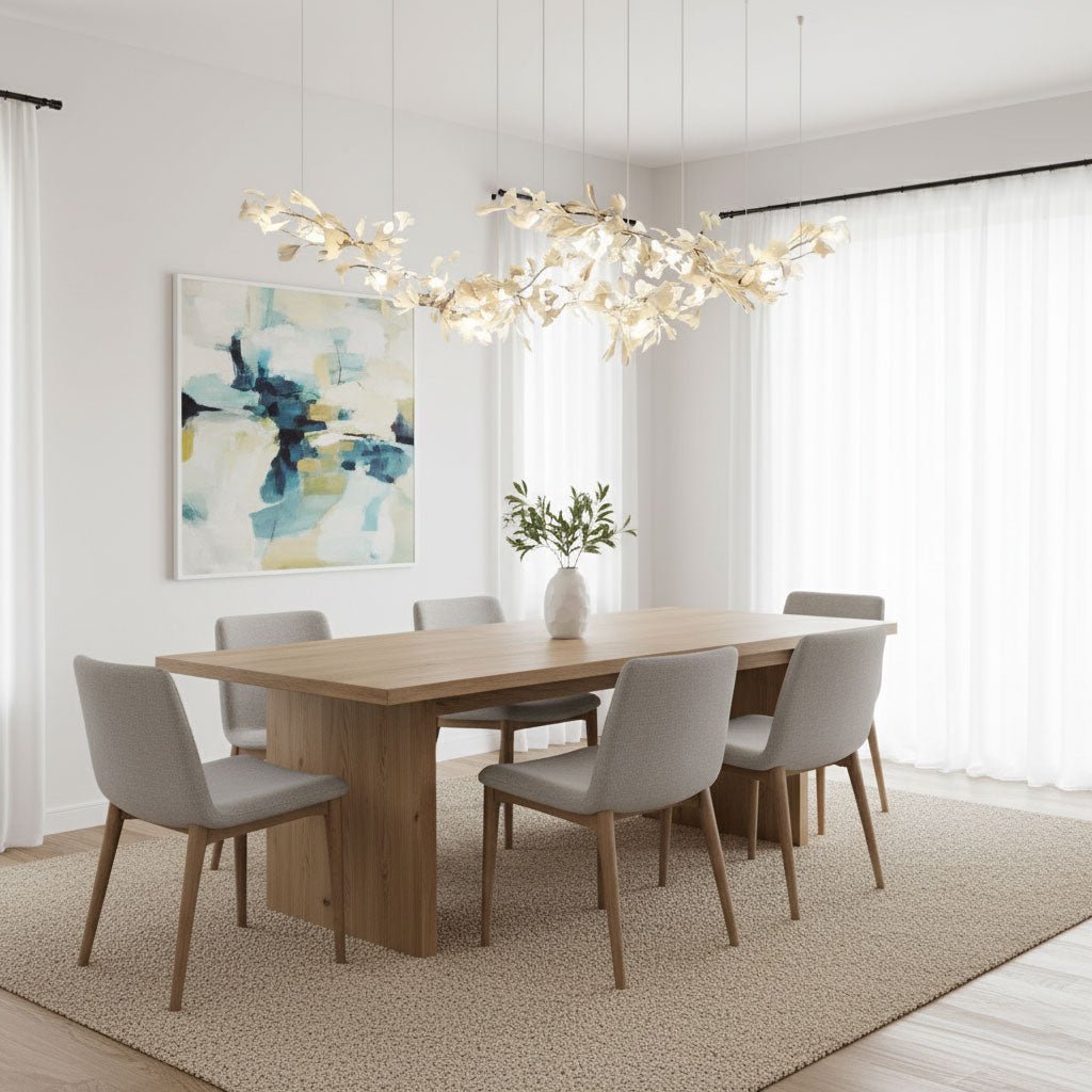 double-layer-combination-gingko-chandelier-anzaz-Nickel & White-6