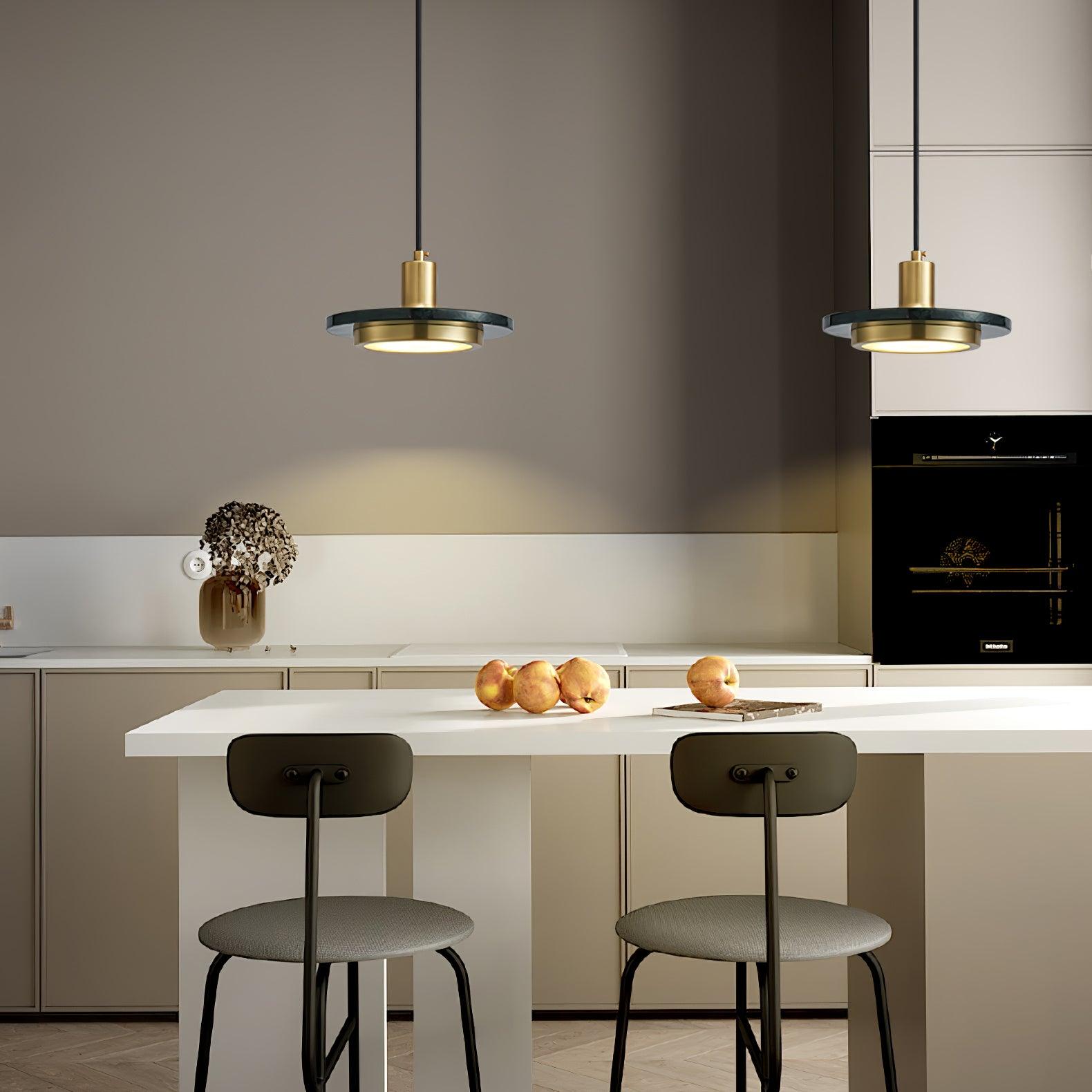 double-circle-pendant-light-anzaz-Gold & Green Marble-3