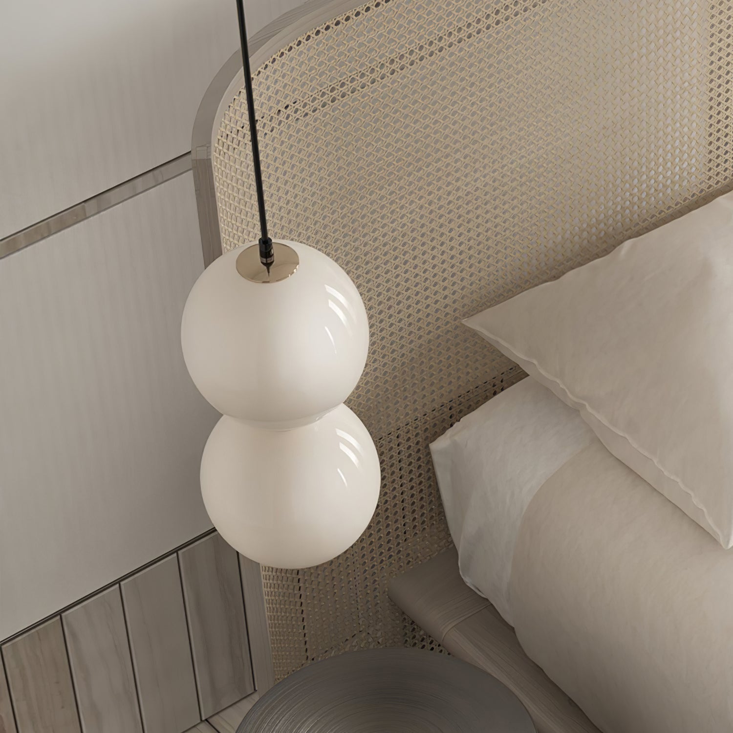 double-globe-pendant-lamp-anzaz-Gold & Matt White-4
