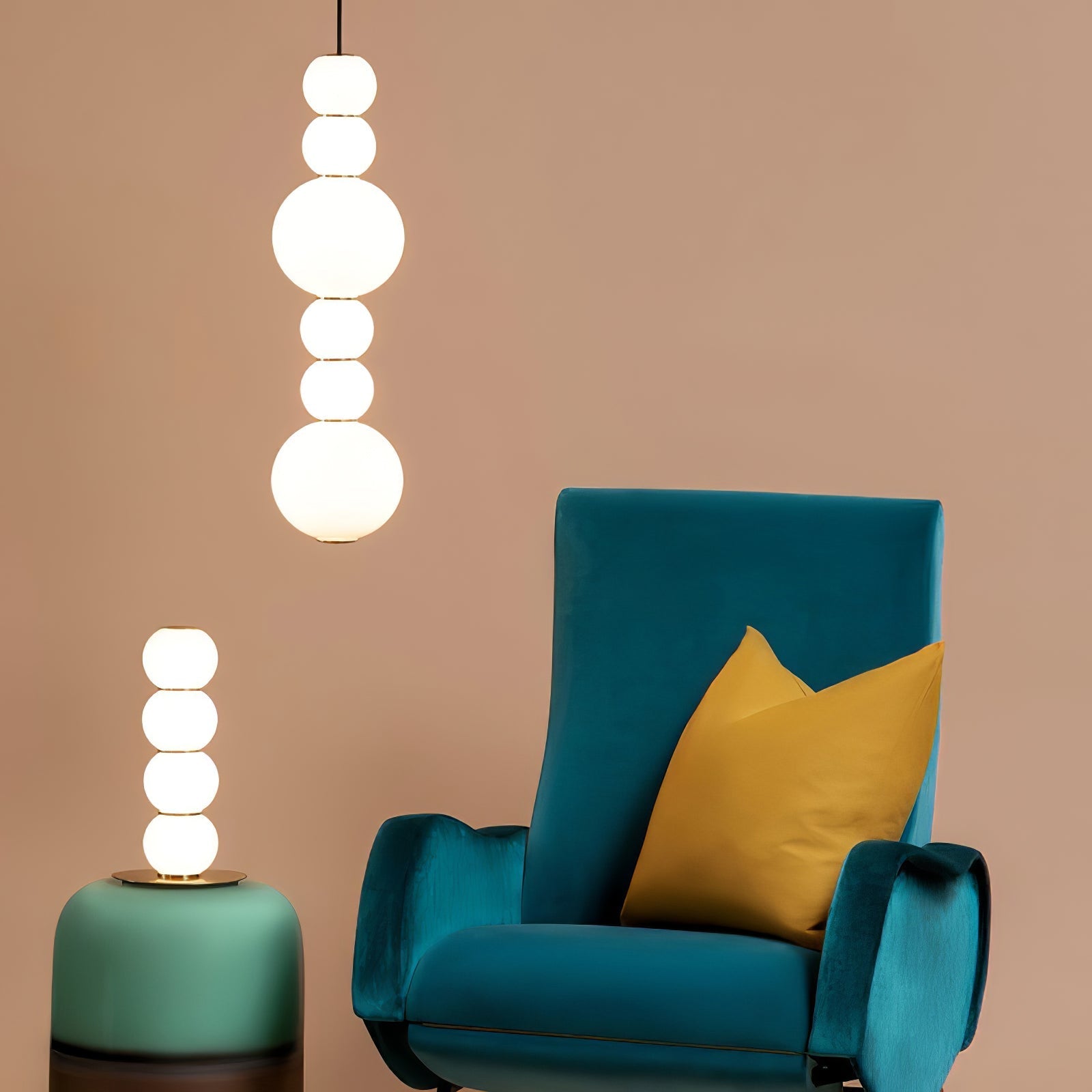 double-globe-pendant-lamp-anzaz-Gold & Matt White-7