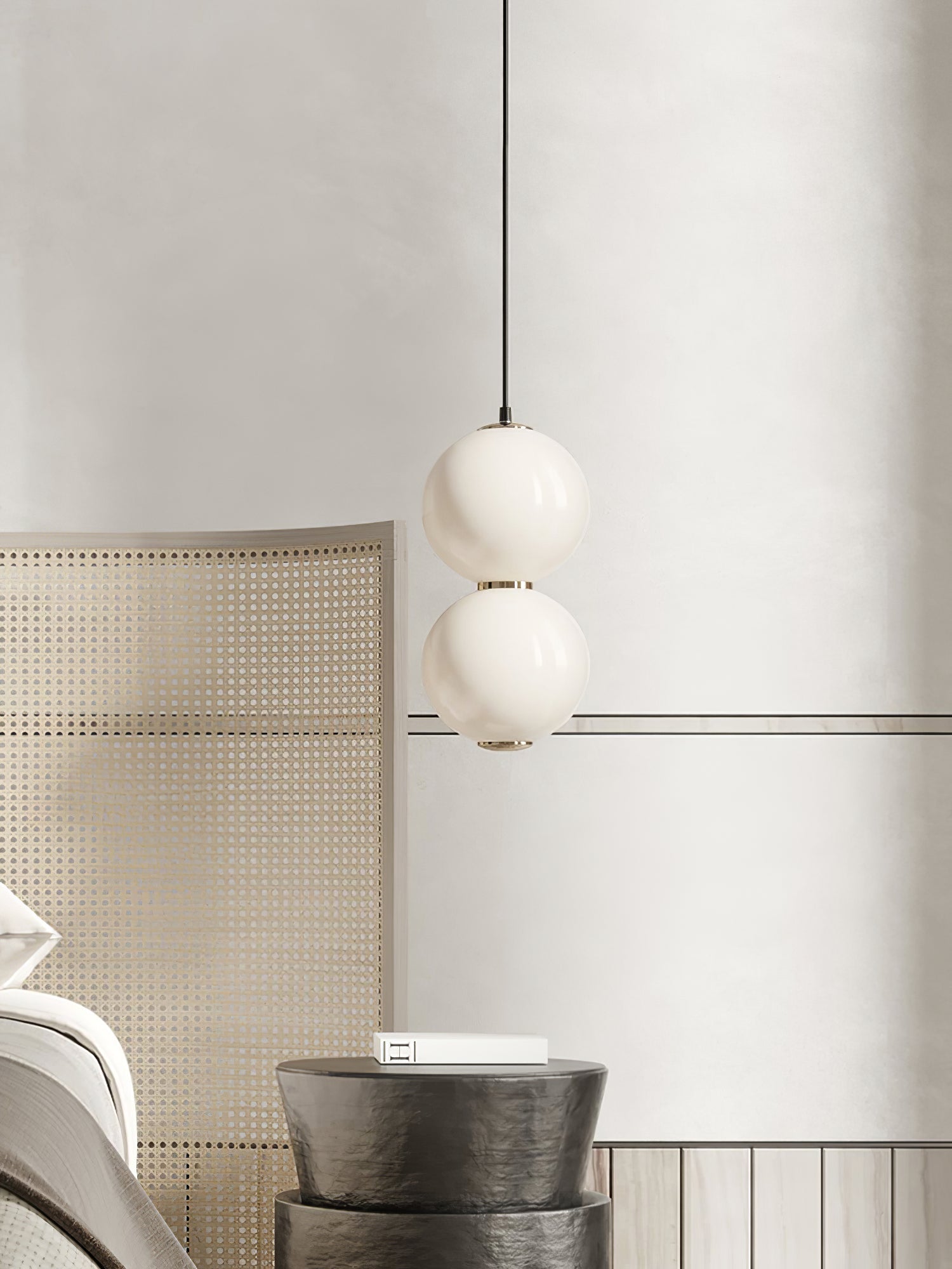 double-globe-pendant-lamp-anzaz-Gold & Matt White-2