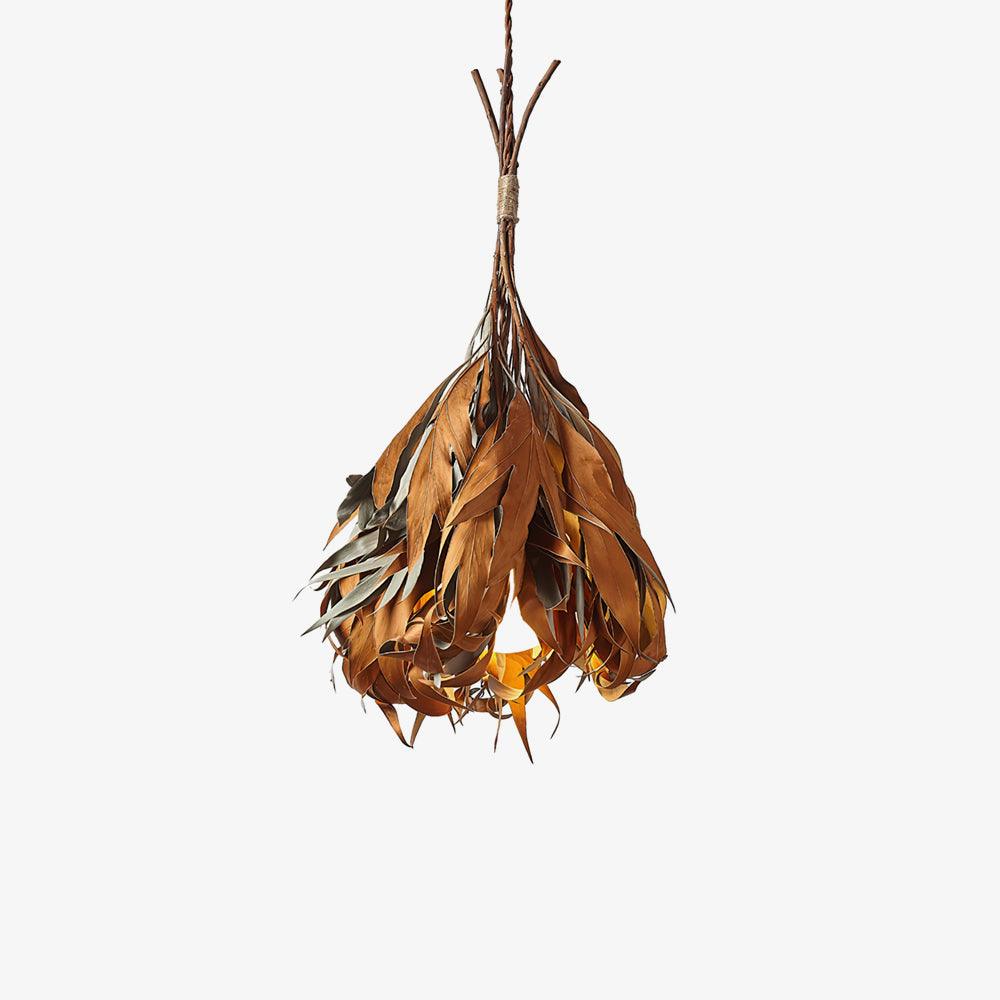 dried-branch-leaf-pendant-lamp-anzaz-Natural yellow deadwood leaves-1