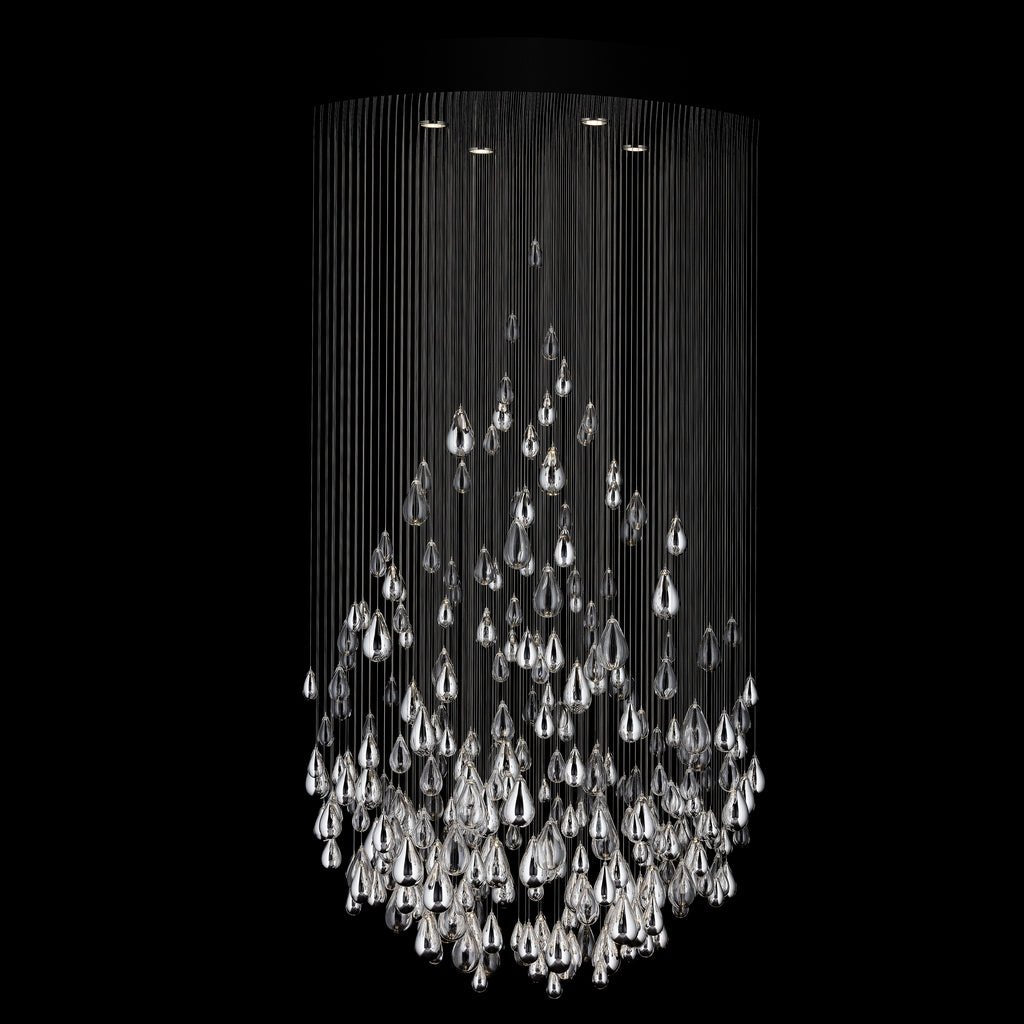 droplets-sculpture-chandelier-anzaz-Nickel & Smoke grey-4
