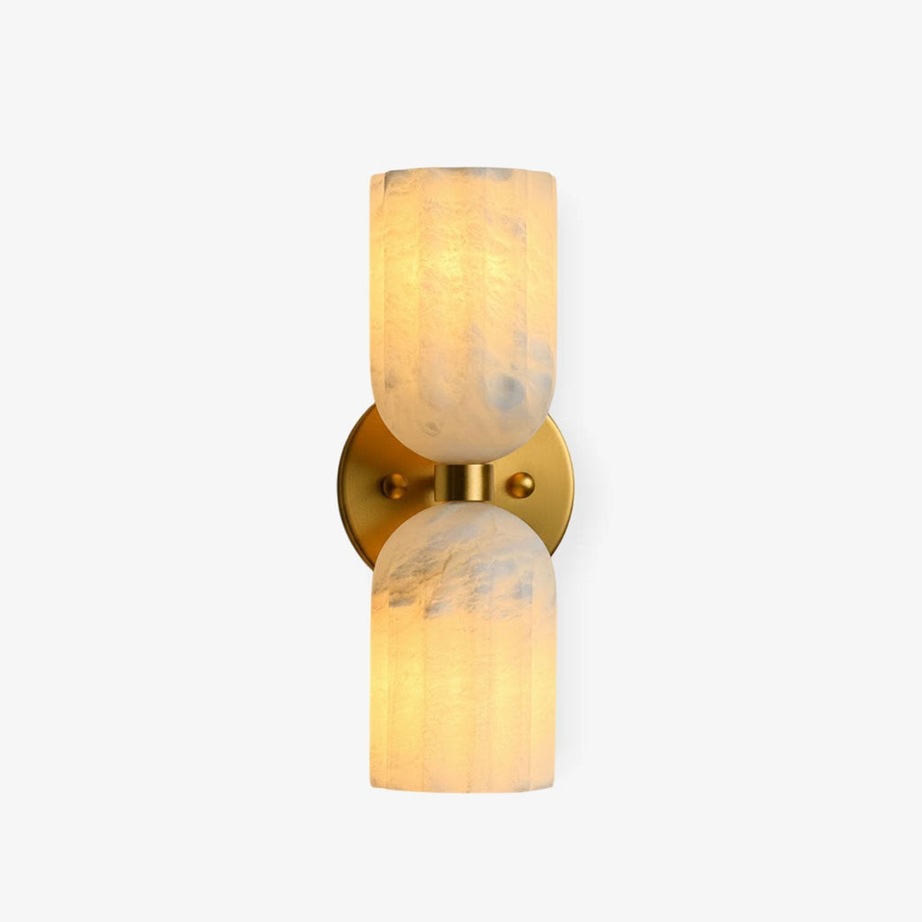 dual-alabaster-ribbed-wall-sconce-anzaz-Gold & White-1