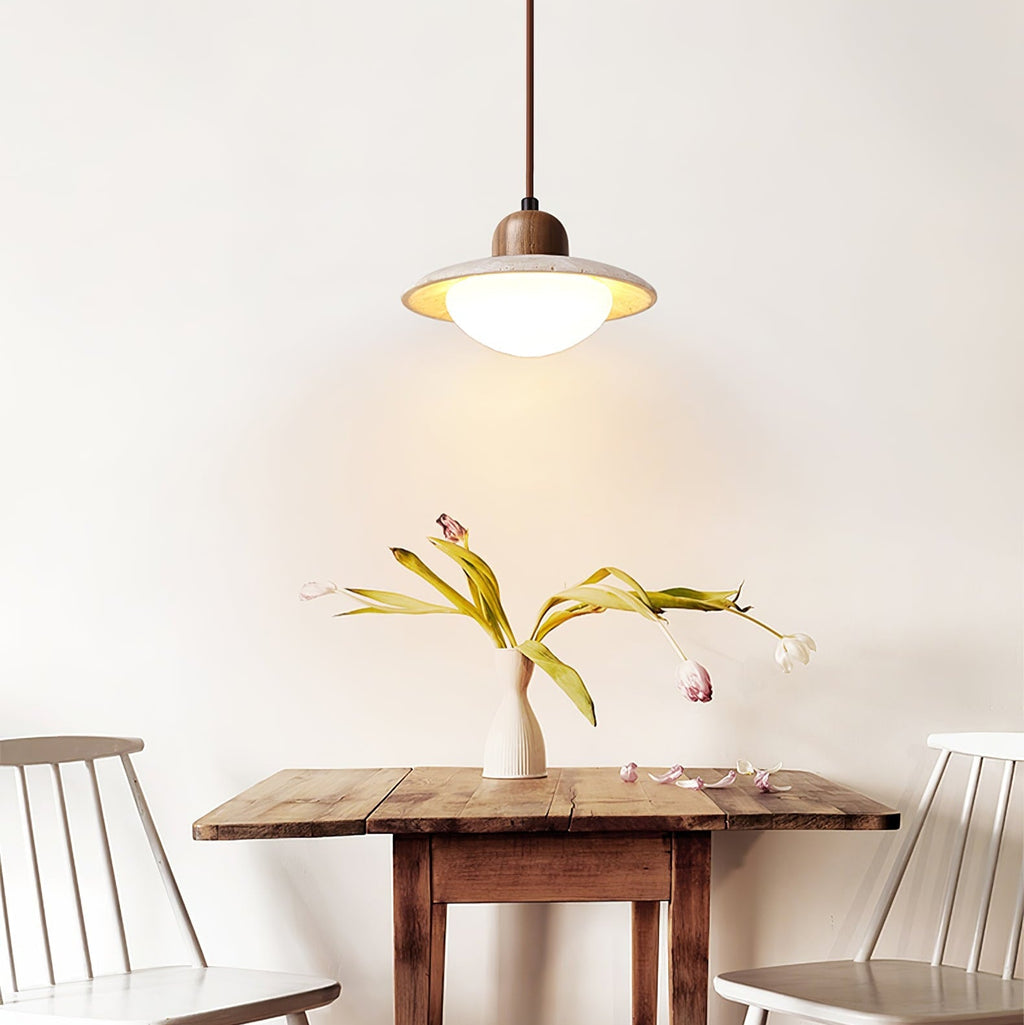 duet-pendant-lamp-anzaz-Wood color & Yellow Travertine-3